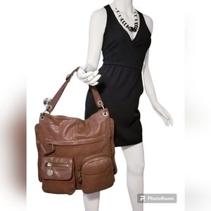 Cynthia Rowley amazing hand bag genuine leather brown large purse